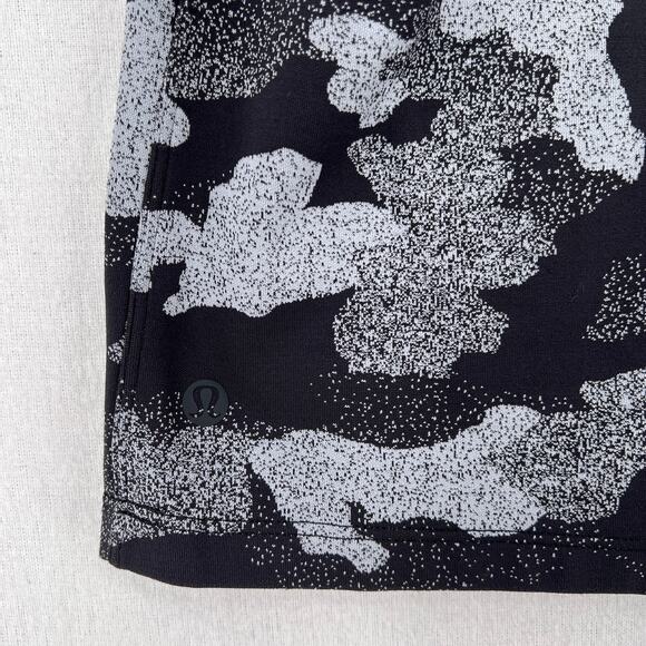 LULULEMON All Yours Short Sleeve Training Tee Womens 8 Black Gray Camo Print - Picture 13 of 16